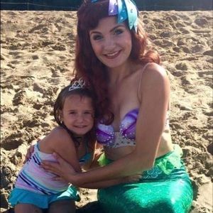 Ariel Little Mermaid Resin Shell Bra 34B